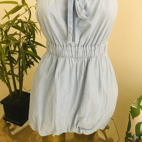 J. CREW Unique Y2K Denim BUBBLE DRESS Size XS - Picture 3 of 15